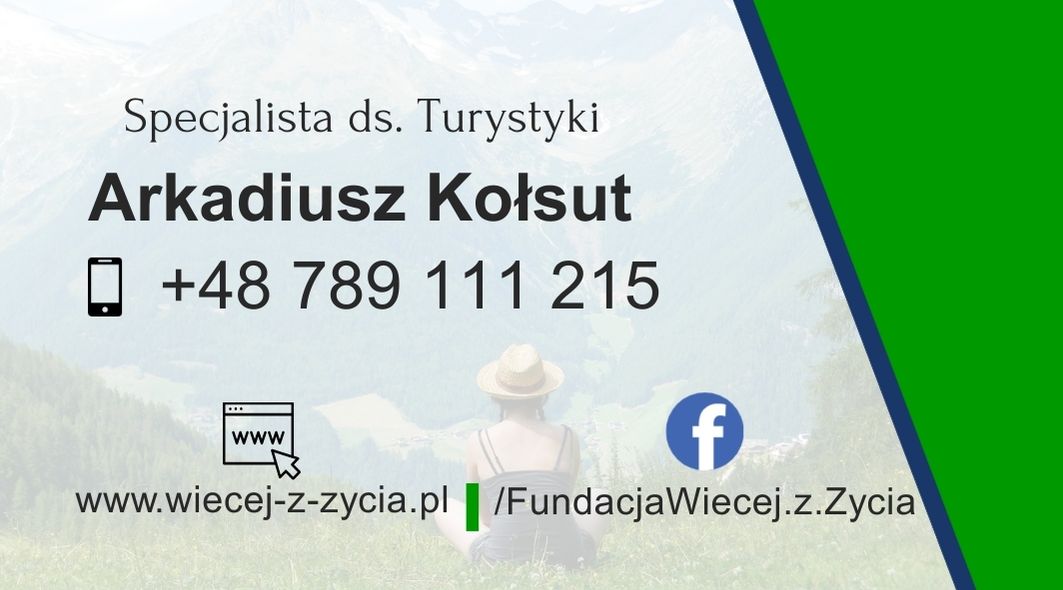 Arkadiusz Kołsut’s business card, phone number: 789111215